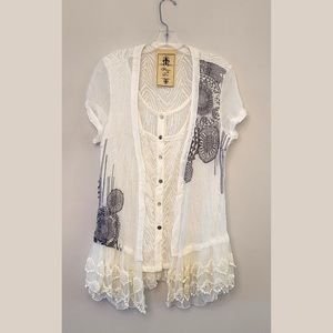 Beautiful nwot boho blouse size large